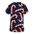 thumbnail image 5 of Hauts pour Femmes Mode Manches Courtes Col en V Blouse d'Uniforme de Travail avec Poche Blouse Habillée Décontractée en Solde, 5 of 5
