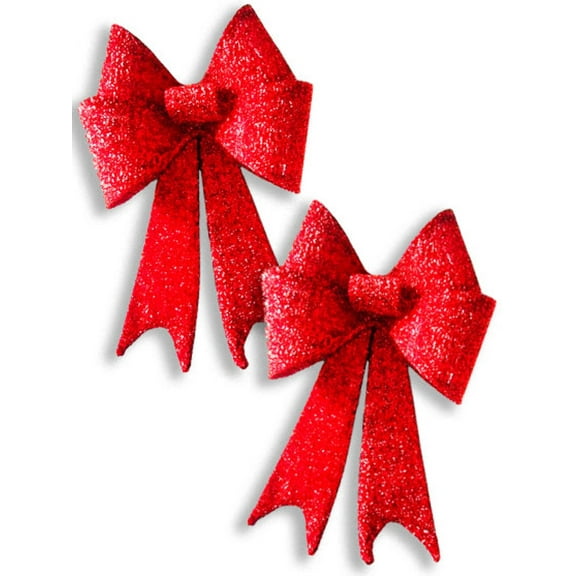 2 Pack 24" Red Mesh Bow