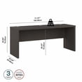 thumbnail image 3 of Echo 72W Computer Desk in Charcoal Maple - Engineered Wood, 3 of 6