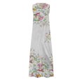 thumbnail image 4 of Gibobby Vestido largo para mujer Vestido maxi floral sin mangas con cuello en V de verano para mujer(Amarillo,G), 4 of 5
