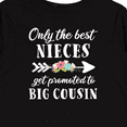 thumbnail image 4 of Inktastic Only the Best Nieces Get Promoted to Big Cousin Boys or Girls Long Sleeve Toddler T-Shirt, 4 of 5
