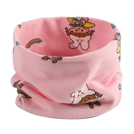 

HSMQHJWE Mime Scarfski Scarf For Men Wool Cartoon Printed Children Bib Pure Cotton Plush Thickened Baby Warm Windproof Neck Cover Warm Face Coverings For Men