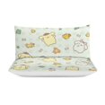 thumbnail image 3 of Pompompurin Duvet Cover Set 3-Piece Bedding Set Soft Warm And Comfortable Soft Bed Set with 1 Duvet Cover And 2 Pillowcases for Bedroom All Season 90"x90", 3 of 7