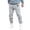 Grey, variant on Men's Printed Joggers, 2D Graphic High Waisted Sweatpants, Thermal Style Gym Pants with Pattern, Casual Athletic Bottoms for Fall/Winter, Comfortable Streetwear Pants for