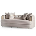 thumbnail image 2 of Michael Amini Carmela Sofa - Almond/Gold, 2 of 12