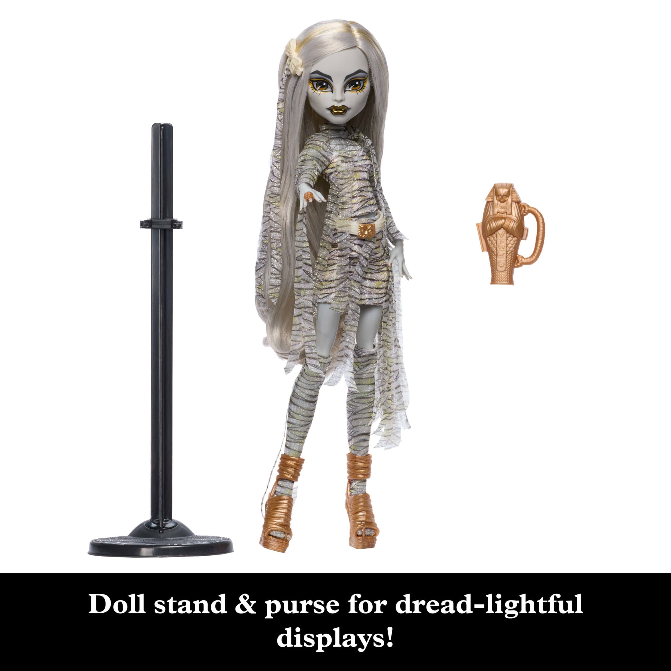 Monster High x Universal Monsters The Mummy Collector Doll with Wrap Dress & Sarcophagus Purse