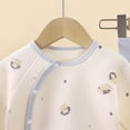 thumbnail image 5 of NIEWTR Baby Girl Clothes Toddler Kids Sweatsuits 2 Piece Set Infant Girl Long Sleeve Crewneck Top with Elastic Waist Sweatpants Loungewear for Sleeping Daily in 0-6T(A-Light Blue,12-18 Months), 5 of 7