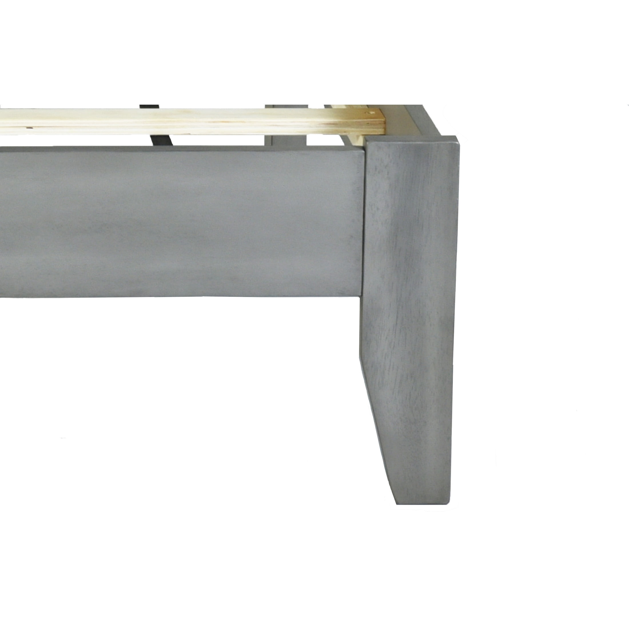 Christopher Knight Home Bohemian California King Bed Frame with Grey Tufted Headboard and Solid Wood