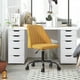 thumbnail image 1 of Silla de Oficina FurnitureR Tela BONE Amarillo, 1 of 5