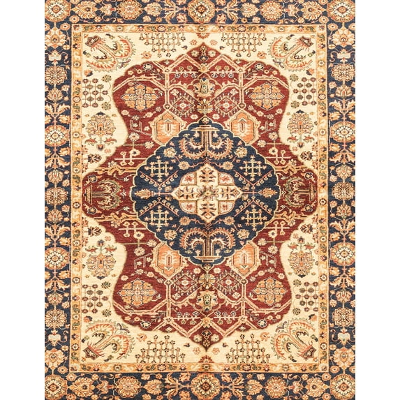 Ahgly Company Machine Washable Indoor Rectangle Abstract Chestnut Red Area Rugs, 2' x 3'