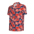 thumbnail image 4 of Wukai Hand Drawn Tomatoes Men’s Polo Shirts,Quick-Dry Athletic Shirt,Classic Fit Shirts-XX-Large, 4 of 8