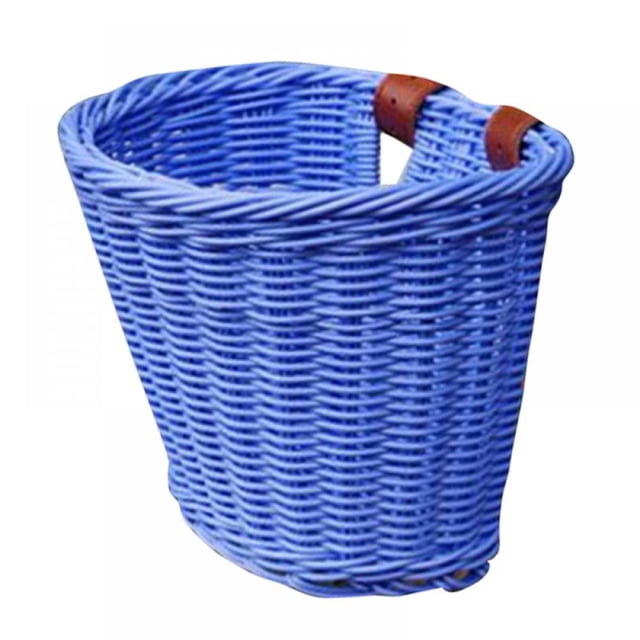 TINKER Rattan Bicycle Basket with Lid Handmade Rattan Bicycle Storage basket Bicycle Storage Small Back Basket