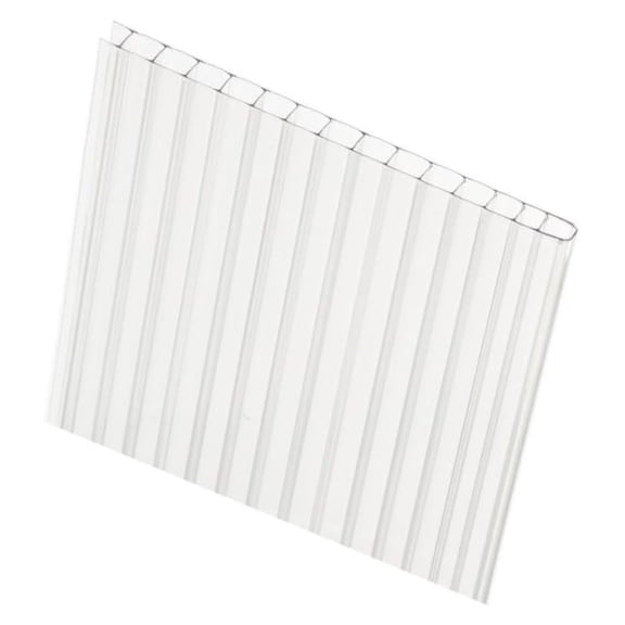 Twin Wall Polycarbonate Greenhouse Panels | Polycarbonate Panels | Greenhouse Panels| Polycarbonate Roof Panels| Panels | Clear, Light Weight | 8mm | Size: 12" x 24" | 3 Pack