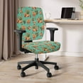 thumbnail image 3 of ZUXONGSY Highland Cow Cactus Office Chair Cover 2 Piece Mid Back Chair Covers Stretchable Computer Chair Protector Easy to Clean Suitable for Most Decorating Styles Decorating Old Chairs, 3 of 7