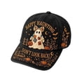 thumbnail image 2 of Baseball Caps for Men and Women with Halloween Embroidery Casual Cute Costume Headwear Soft Baseball Hats for Men Everyday Wear Black One Size, 2 of 8