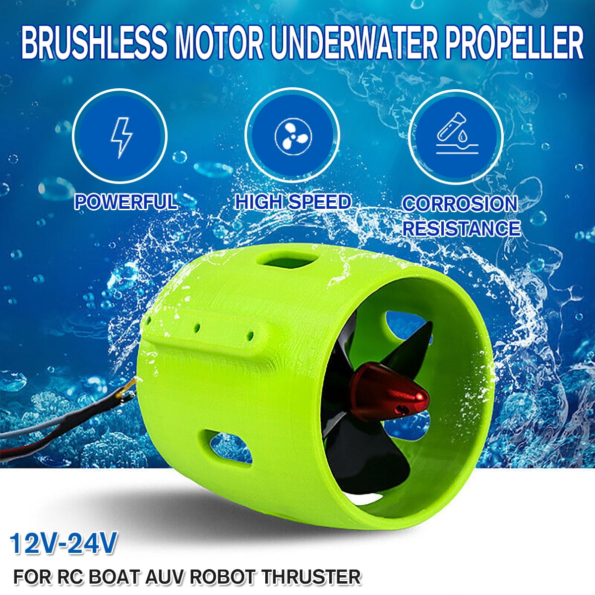 1224V DIY Ship Model Underwater Propeller Motor For RC Boat AUV Robot