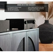 Denon AVR-X1700H 7.2ch 8K Home Theater Receiver with 3D Audio, Voice Control, and HEOS Built-In