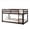 Coffee, variant on Tulib Low Bunk Bed Twin Over Twin, Bed Frame with Ladder, Safety Guardrails & Reinforced Slats, for Bedroom & Dorm, Gray