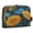 Blue Leaves and Sunflowers, variant on Standing Pencil Case with Base Large Capacity Stationery Pouch Pen Bag with Zipper for Women Men White Flowers with Blue Butterflies