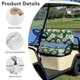 thumbnail image 5 of Garronmavis Hibiscus Mutabilis Green Golf Cart Rear Seat Cover Accessories Smooth Surface Split Backrest Front Seat Cover for Summer Spring Fall Winter Decor Accessiores, 5 of 6