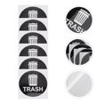 thumbnail image 1 of unbranded 12Ud Stickers Adhesivos Para De Basura Resistentes En Color Negro Decorativos, 1 of 6
