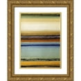 thumbnail image 1 of Holsinger, Joel 19x24 Gold Ornate Wood Framed with Double Matting Museum Art Print Titled - Shore Strata, 1 of 4
