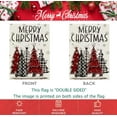 thumbnail image 4 of Merry Christmas Garden Flag 12.5x18 Double Sided Trees Small Burlap Winter Holiday Yard Outdoor Decoration, 4 of 6