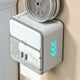 thumbnail image 5 of Injueey Impermeable fácil de instalar del organizador del almacenamiento del cuarto de baño del ABS que hace conveniente almacenar artículos Almacenamiento y organización del hogar Azul agua claro, 5 of 6