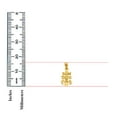 thumbnail image 3 of 14KY Gold Religious Cross of Caravaca Pendant | Yellow Gold Charm Pendant for Necklace Chain | Jewelry Gift for Men Women | 16 x 10 MM | 0.9 grams, 3 of 9