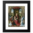 thumbnail image 2 of Hans Memling 12x14 Black Modern Framed Museum Art Print Titled - Madonna and Child with Angels (After 1479), 2 of 5