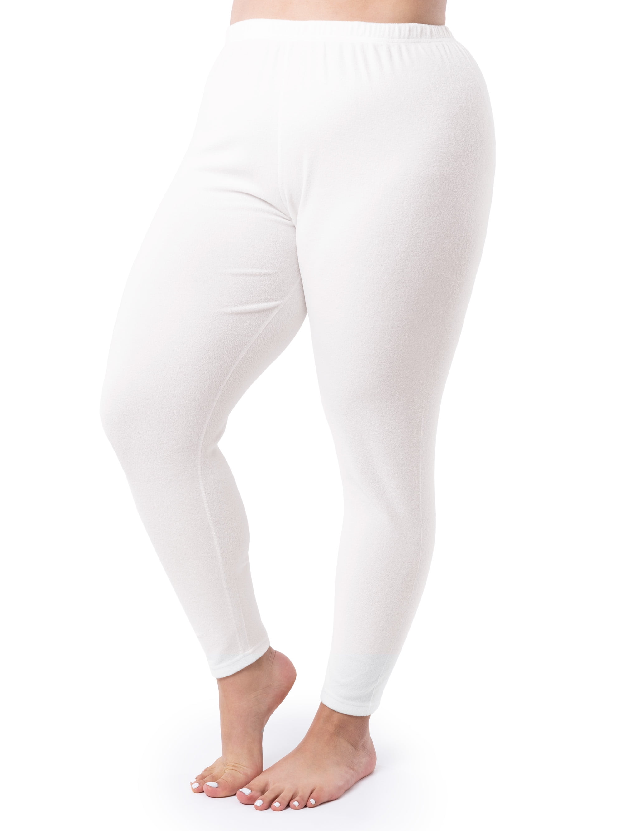 Fruit of the Loom Women's & Women's Plus Stretch Fleece Thermal Top and Bottom Set
