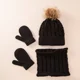 thumbnail image 5 of 3 En 1 Gorro Bufanda Guantes Tejidos Para Invierno Niña Niño, 5 of 8