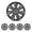 15"- Matte Black, variant on 4PCS 16 inch Universal Hubcaps Snap-On Car Truck SUV Matte Black Painted PP Material 16 inch Wheel Rims Cover Set of 4