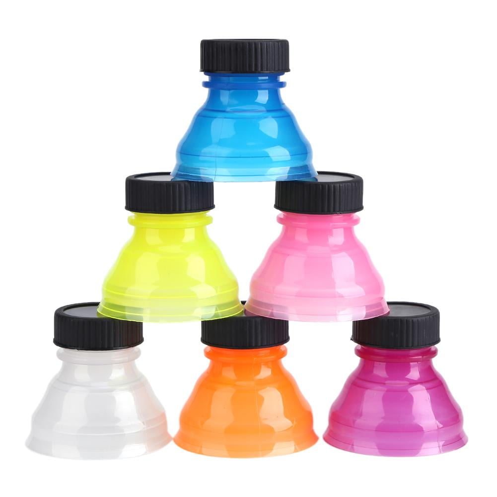 Kritne Soda Drink Lid, 6Pcs Reusable Useful Snap On Pop Can Bottle Caps for Cool Soda Drink Lid