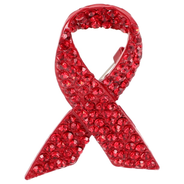 Broche de solapa con lazo de diamantes de imitación para concienciar sobre el cáncer, broche de aleación para el Día Mundial contra el Cáncer, broche creativo para ropa
