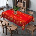 thumbnail image 4 of Happy Diwali Tablecloth India Festival of Lights Decoration Deepavali Party Supply Decor Kitchen Dining Room Table Cloth, 4 of 5