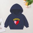 thumbnail image 2 of Gerichy Toddler Boys Girls Hooded Sweatshirt Heart Print Pullovers Long Sleeve Hoodie Kids Cotton Crewneck Fall Tops 18M-8T, 2 of 7