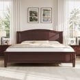 thumbnail image 3 of Euroco Wood Full Size Platform Bed, Espresso, 3 of 9