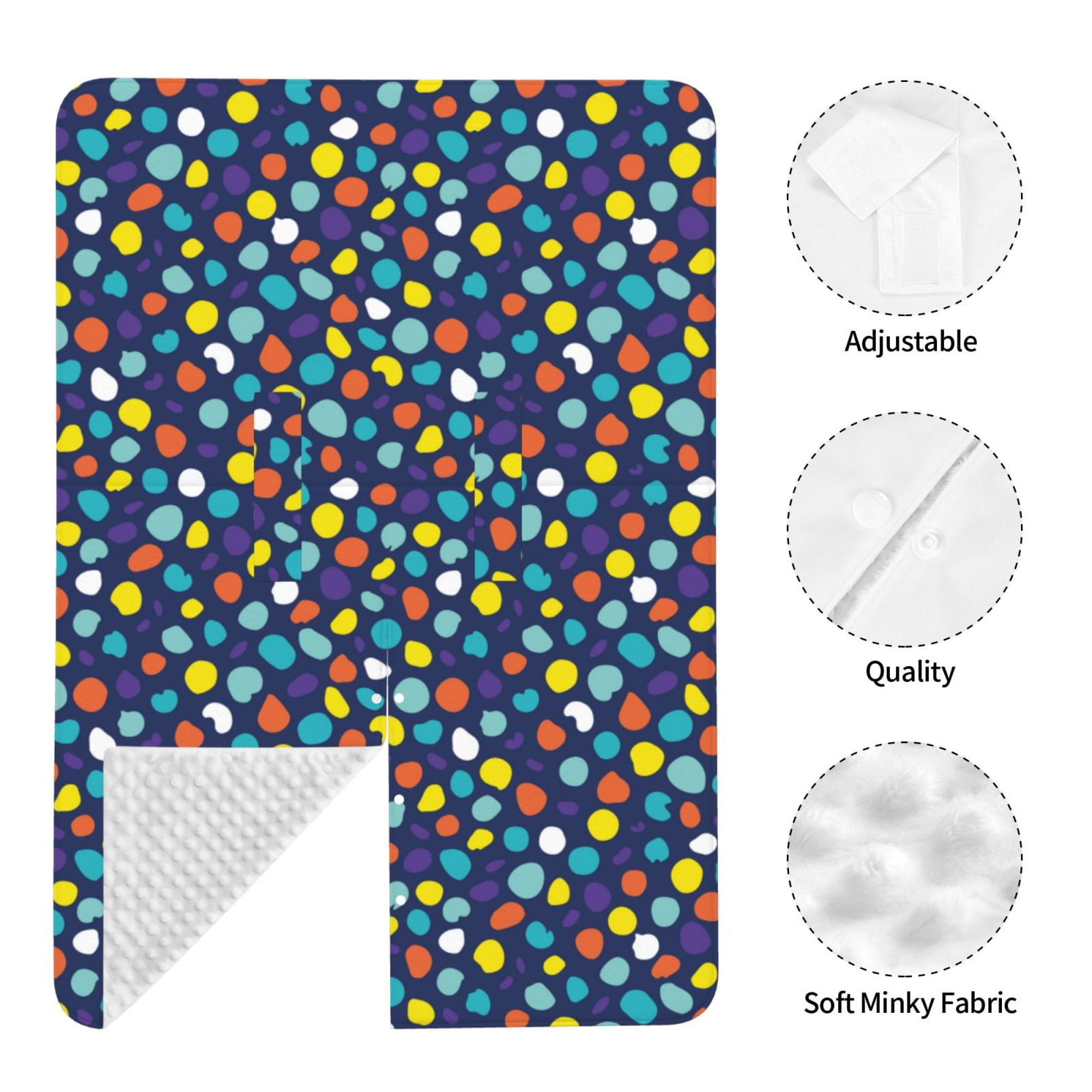 Car Seat Cover Baby - multicolor dots pattern Breathable Infant Car Seat Cover for Baby Carseat, Lightweight Comfort Baby Essentials Must Haves Newborn Stuff for Girl Boy