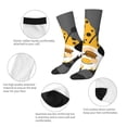 thumbnail image 4 of Balery Bee Gnome With Sunflower Calcetas Largas con Estampado para Hombre y Mujer – Suaves y Transpirables, Talla Única (US 5-11), 4 of 6