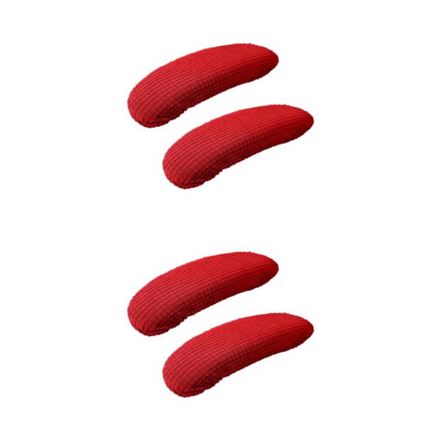 Decodeary Chair Armrest Covers To Comfort Made Of Polyester Fibre Anti-Skid Wear-resistant Winered 2Set