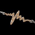 thumbnail image 3 of Brazalete unisex Zulema Cadena de plata Cristal amarillo, 3 of 8