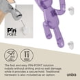 thumbnail image 6 of Umbra Buddy Wall Hooks – Decorative Wall Mounted Hooks Set of 3, Assorted Gem Colors, 6 of 6