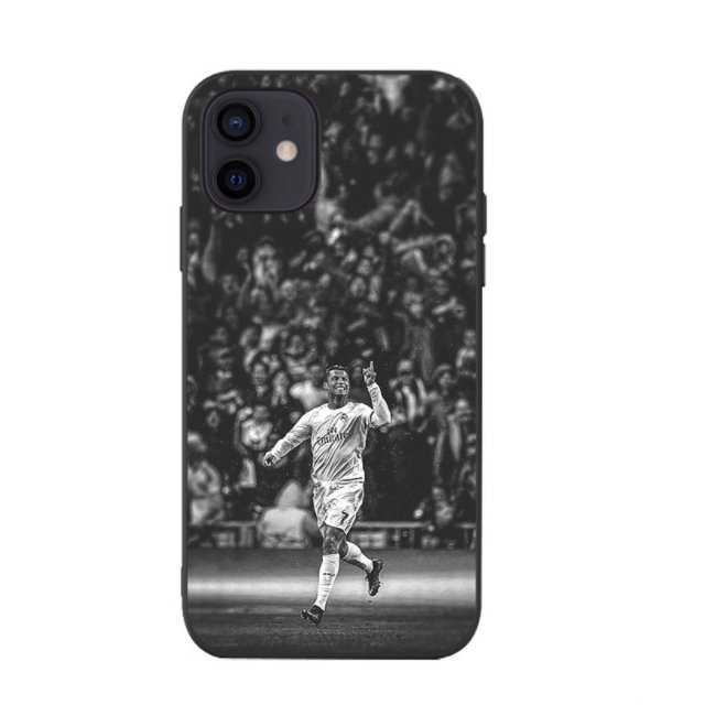 IPhone 12 13 14 Mini Pro Max plus phone case, INS Fashion Football star RONALDO Iphone case