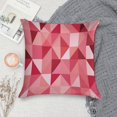 thumbnail image 5 of Red Pink Modern Art Geometric Pillow Covers,Red Pink Modern Art Geometric Throw Pillow Covers 18"×18" ,Living Room Sofa Couch Pillow Covers,Decorative Pillow Covers, 5 of 7