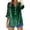 Vert, variante sur Chemise Décontractée Rétro à Manches Longues avec Col, Blouse Coupe Ample, Haut Uni pour Usage Quotidien