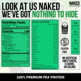 thumbnail image 4 of Naked Pea - Pea Protein Isolate - Plant Based, Vegetarian & Vegan Protein. Easy to Digest, Non-GMO, No Lactose, No Soy and Gluten Free - 15 Servings, 4 of 8
