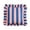 A011- K, variant on Throw Pillow Cover, Striped Throw Pillow, Decorative Throw Pillow Covers, Throw Pillow Covers for Couch, 18X18 Inch Ruffled Edge Blue Orange Striped Decorative Pillow Case for