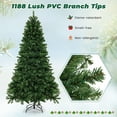 thumbnail image 5 of Topbuy 6FT Pre-lit Artificial Christmas Tree Hinged Xmas Tree with 560 Warm White LED Lights, 5 of 10