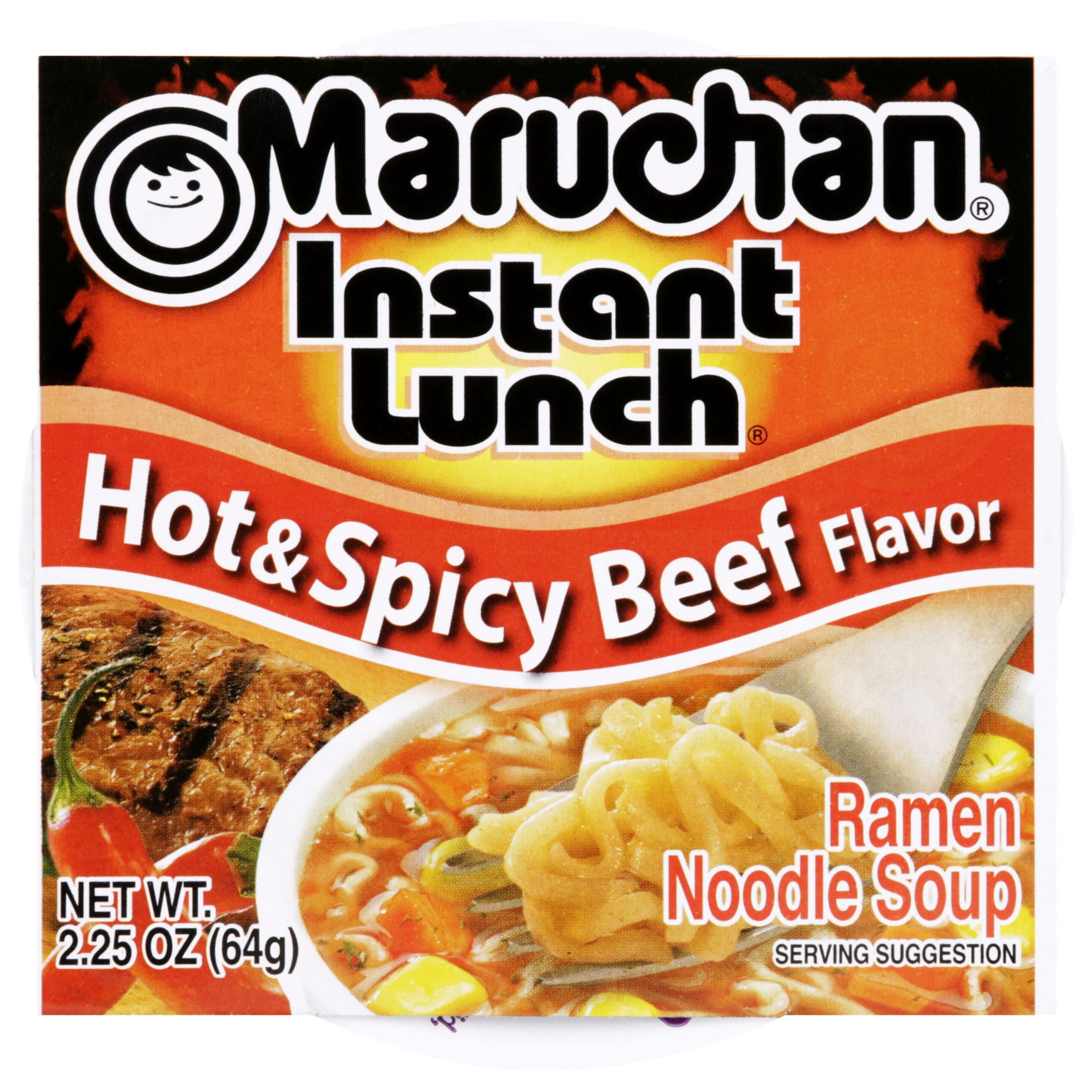 Maruchan Instant Lunch Ramen Noodles, Hot & Spicy Beef Flavor